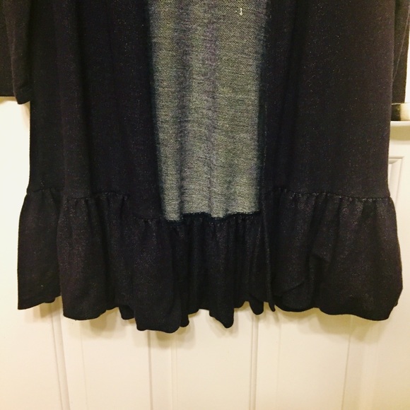 Edista Ruffle Open Duster Cardigan - Picture 6 of 8